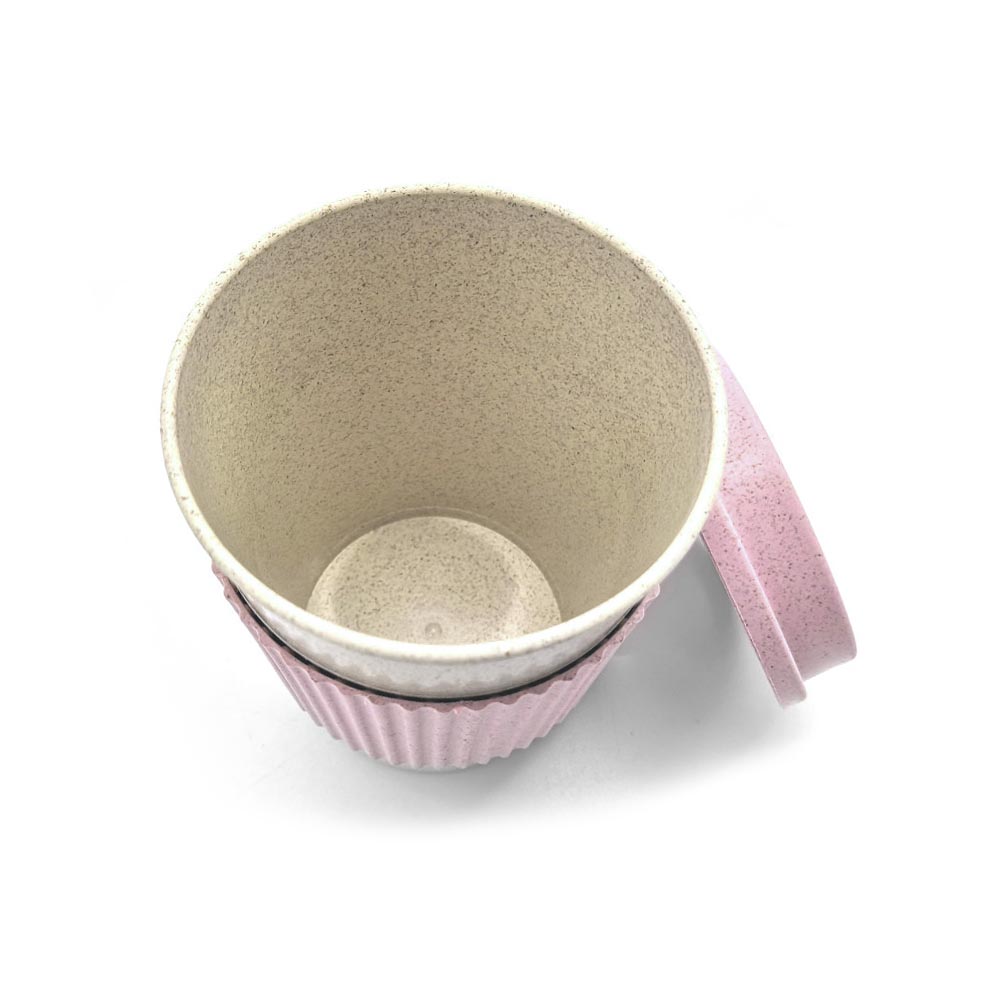 Wheat Straw Mugs with Silicone Lid
